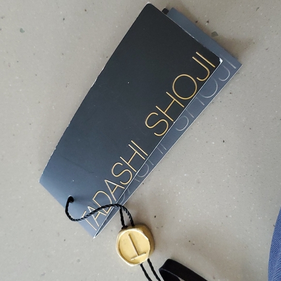 Tadashi Shoji Blue Sequin Net Dress Cocktail Gown - Size 4 - Picture 10 of 14